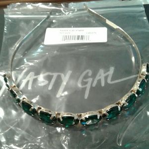 LOVE COURTNEY NASTY GAL TIARA GREEN